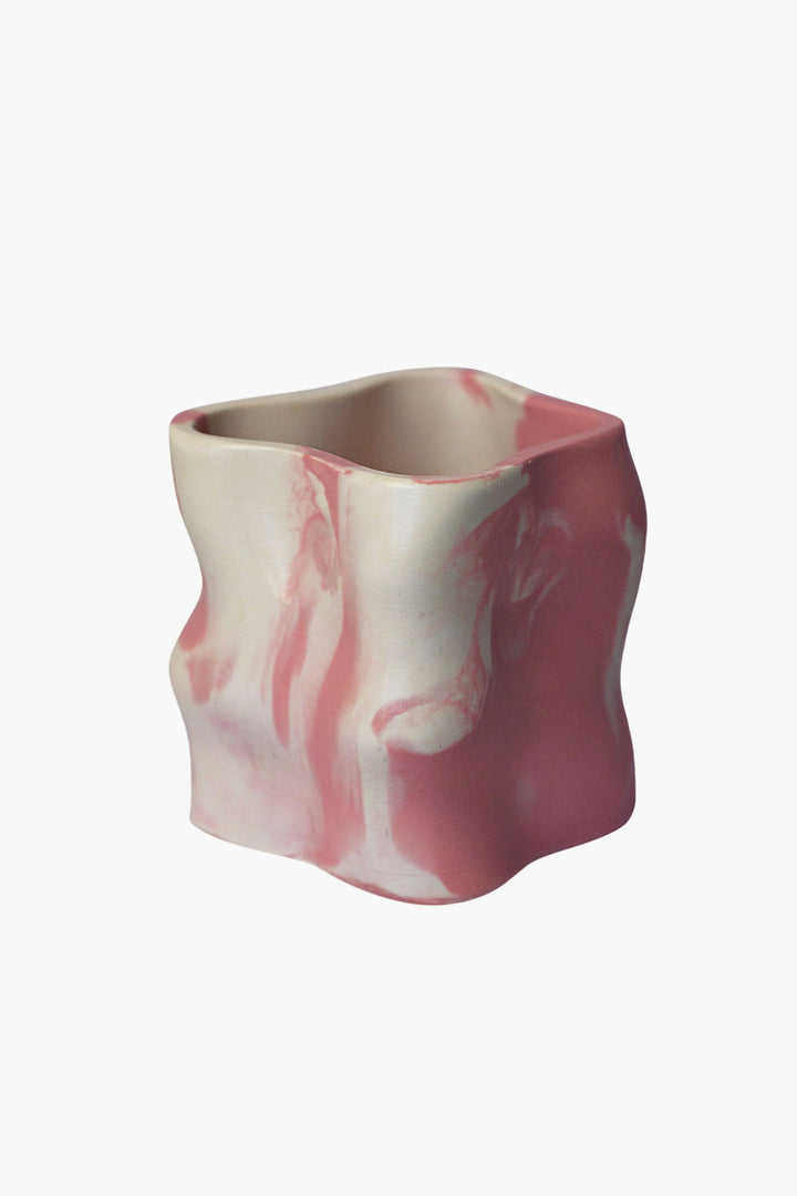 Pot Pitchoun rose/blanc