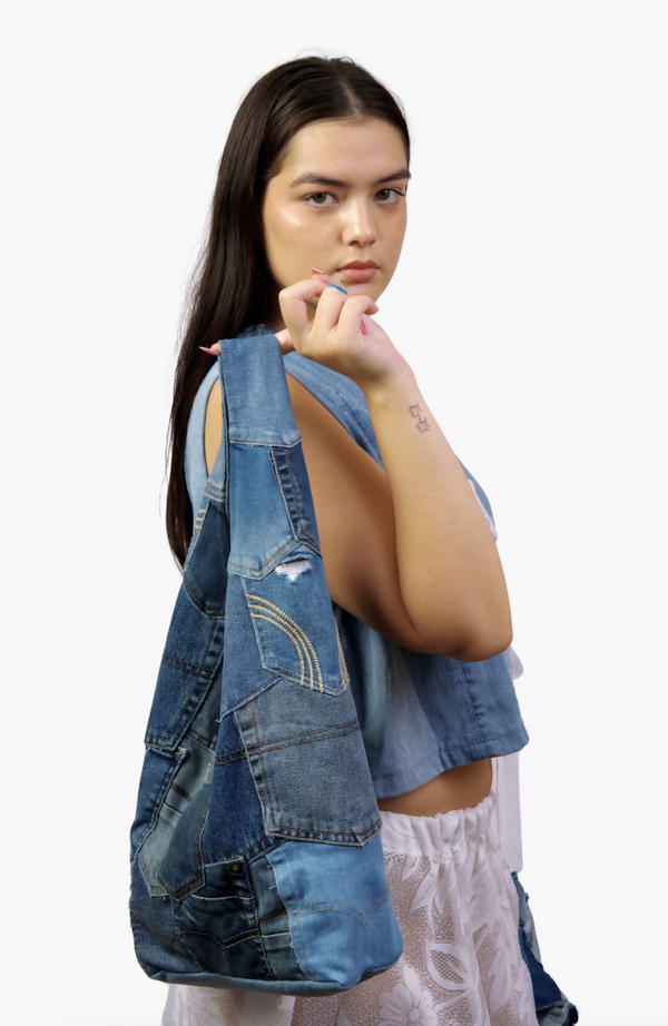 Tote bag en denim recyclé