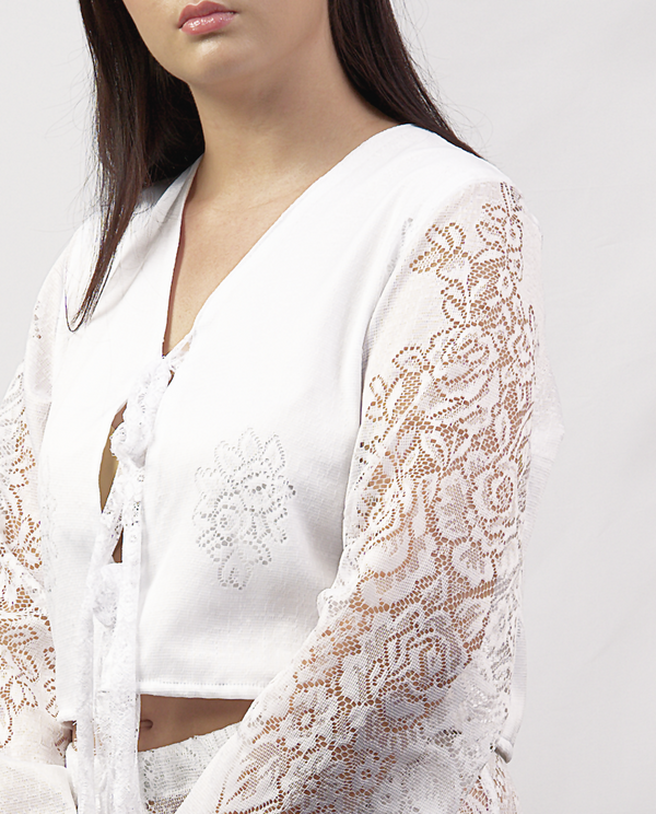 GILET DENTELLE "ALBA"