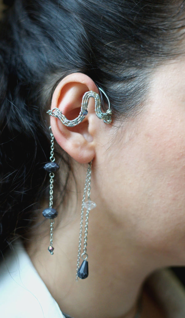 Bijou d'oreille Moon witch