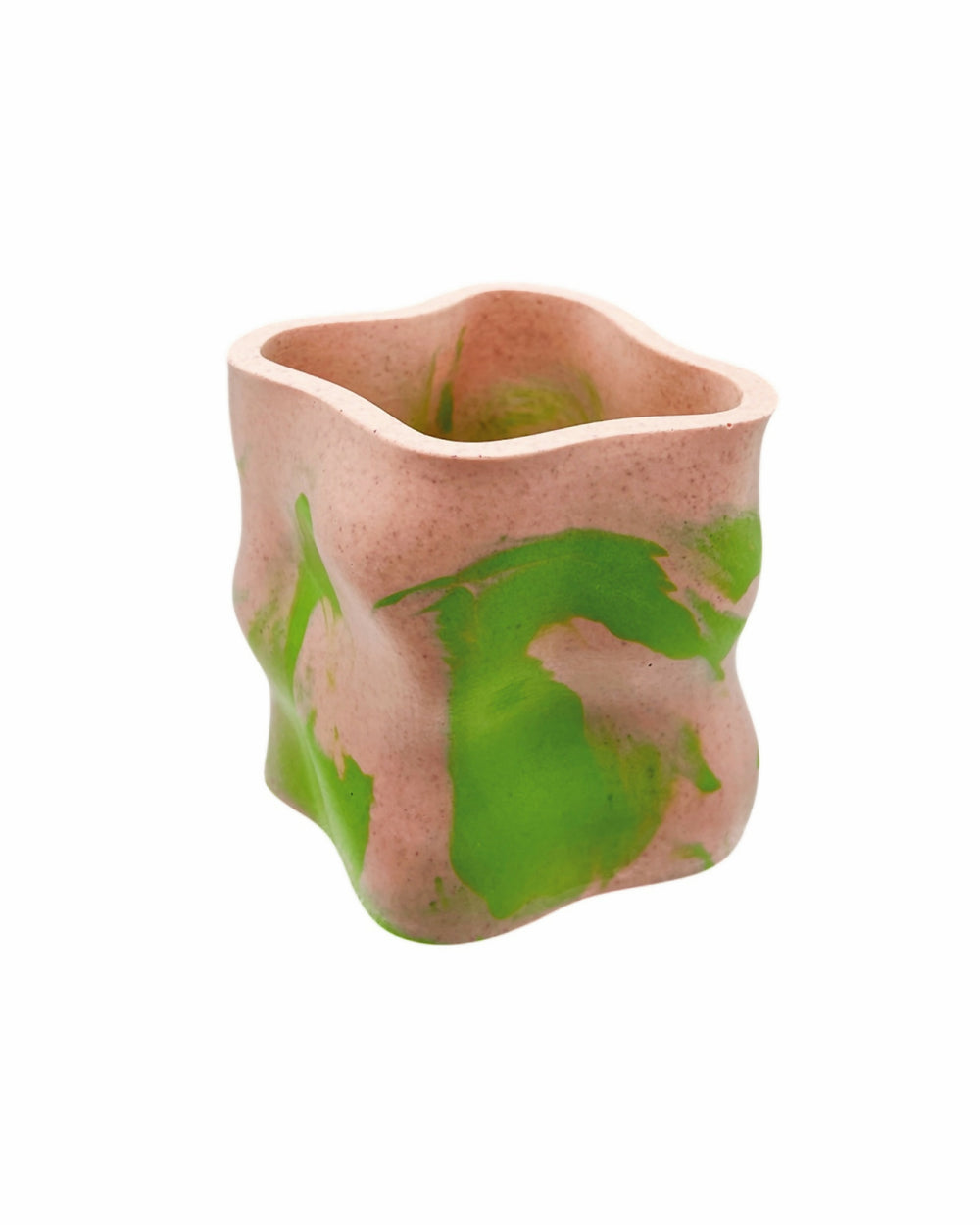 pot pitchoun en jesmonite rosé