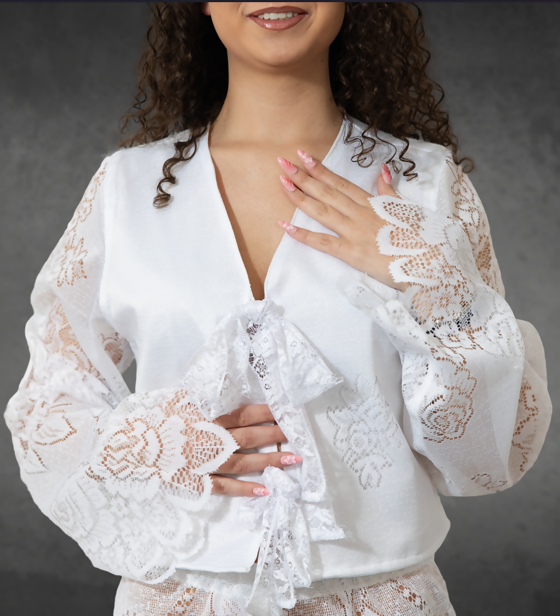 GILET DENTELLE "ALBA"