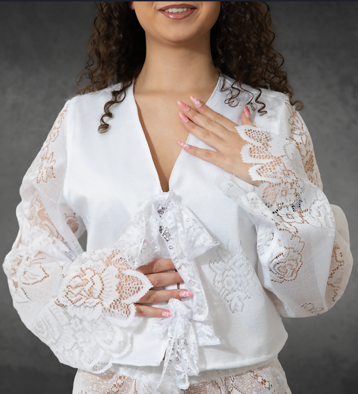 GILET DENTELLE "ALBA"