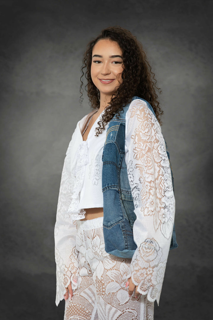 GILET DENTELLE "ALBA"