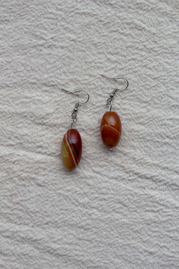Boucles d’oreilles en agate